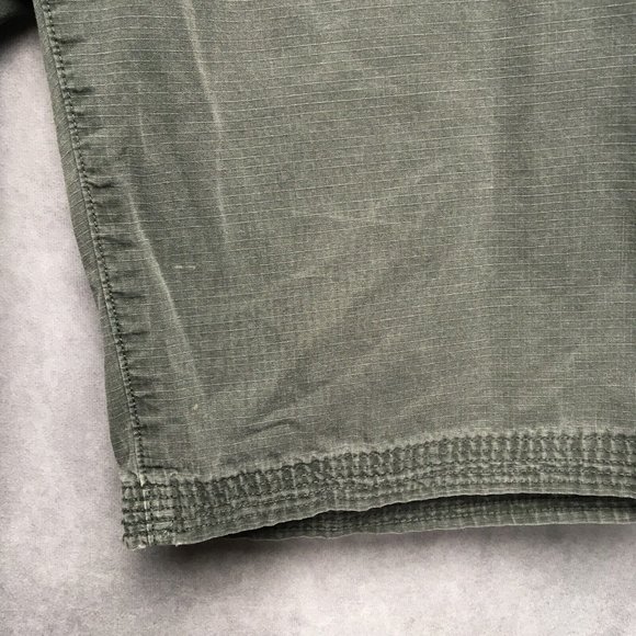 Calvin Klein Men Shorts 34 Belted Gray Flat Front Pockets Ripstop Cotton CK Logo - Picture 10 of 11